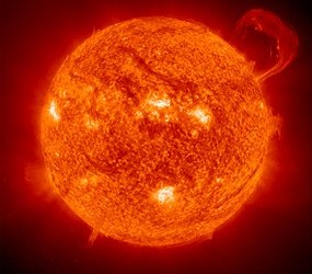The Sun dumps 10 million billion watts of energy on Earth (Source: NASA/European Space Agency)